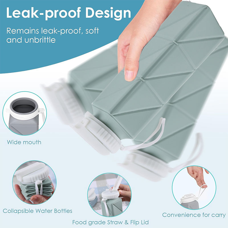 620ml Collapsible Water Bottle - огляд і ціна Water Bag Collapsible