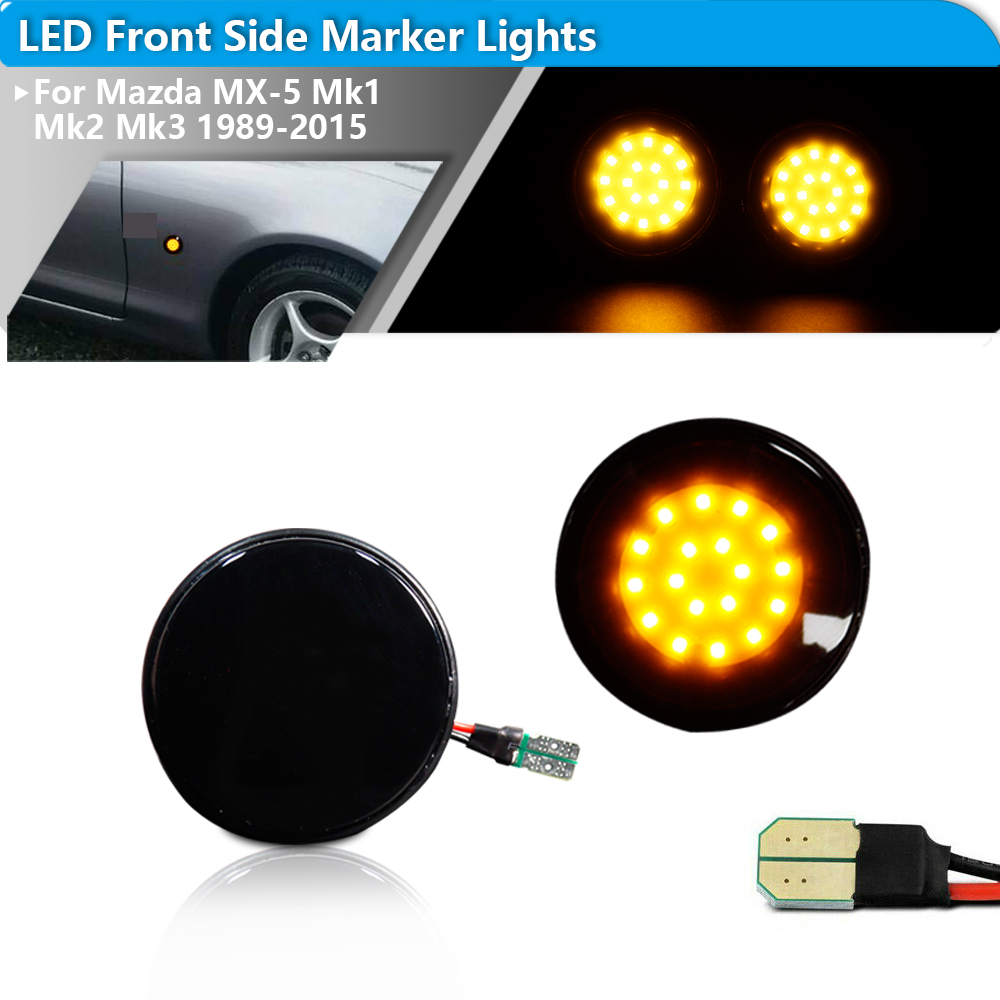 2pcs iJDM LED Front Side Marke - огляд і ціна Signal Panel Orange